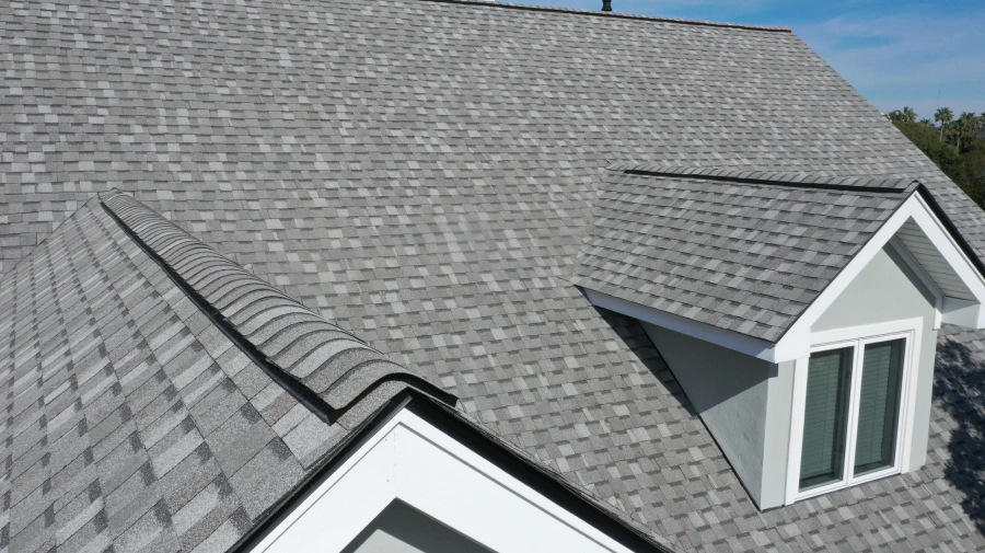 aerial view of a shingle roof in a house tempe az